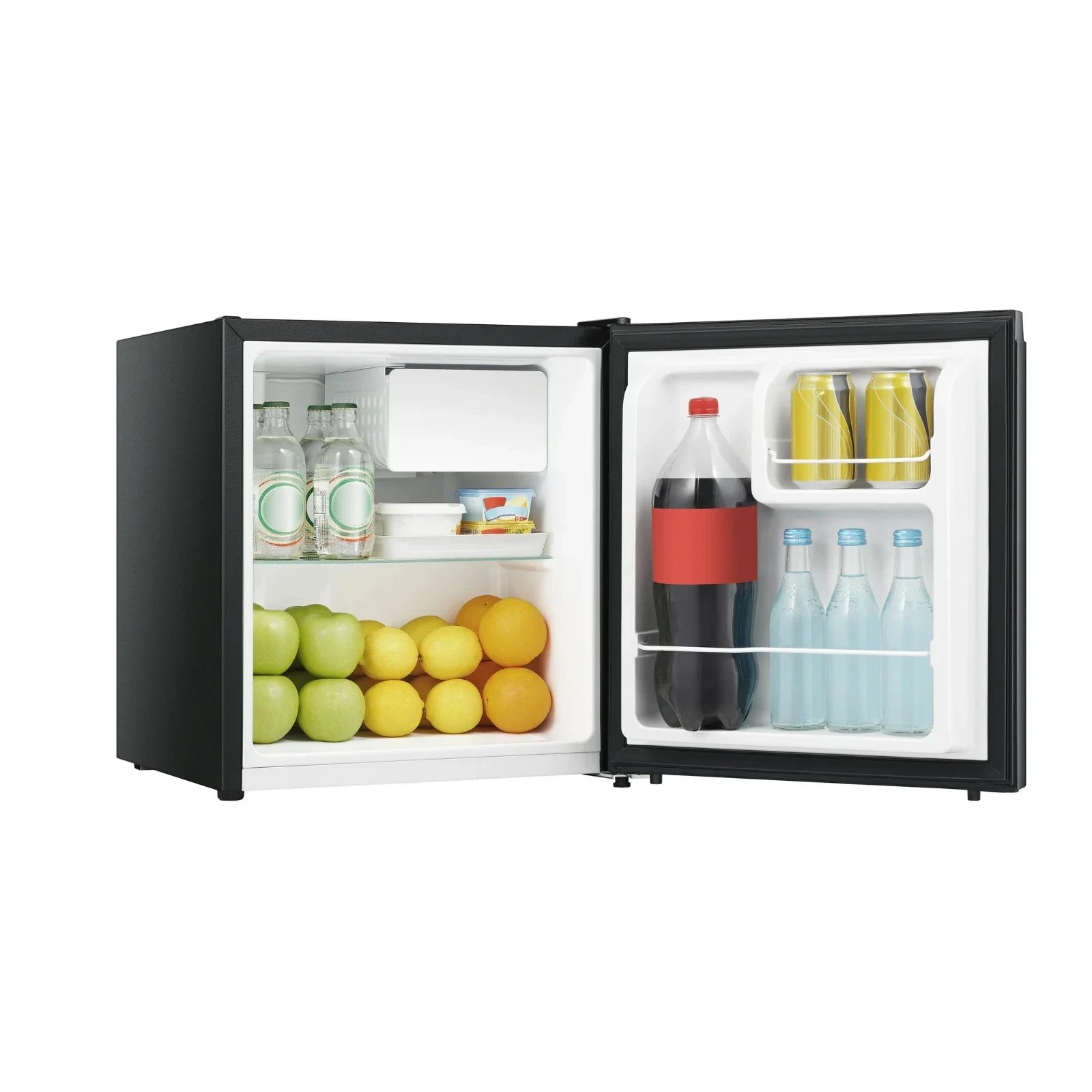 1.6 Cu ft Single Door Mini Fridge, Black, Energy Star